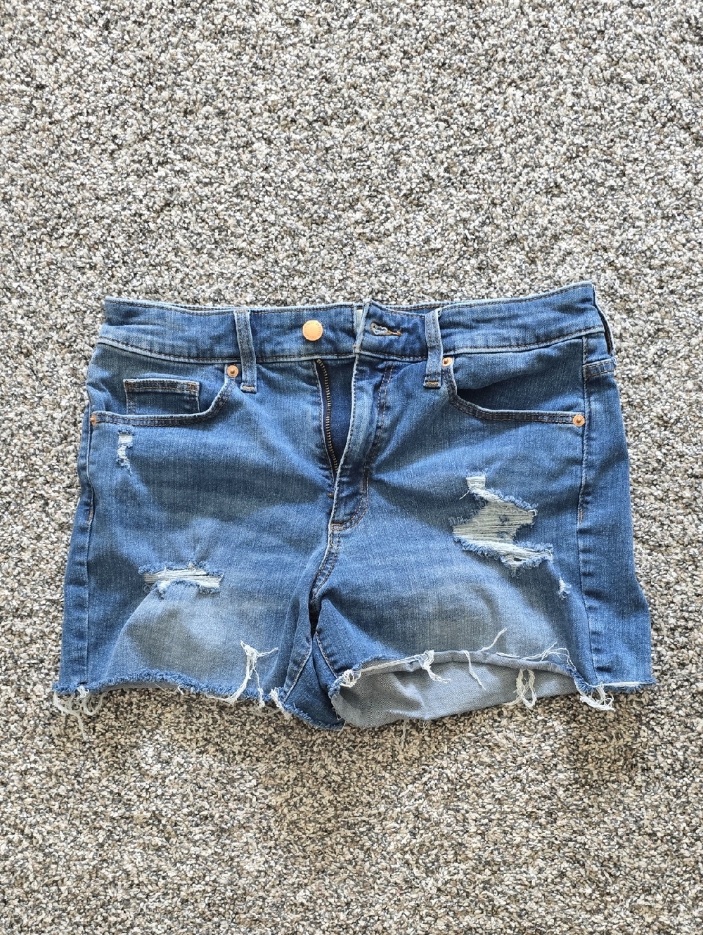 Universal Thread Distressed High Rise Midi